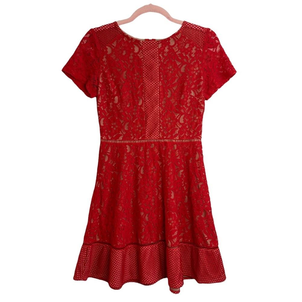 Oasis Red Lace Dress